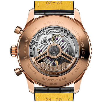 Breitling RB0137241G1P1 Breitling Navitimer B01 Chronograph 46 18 k roséguld baksida