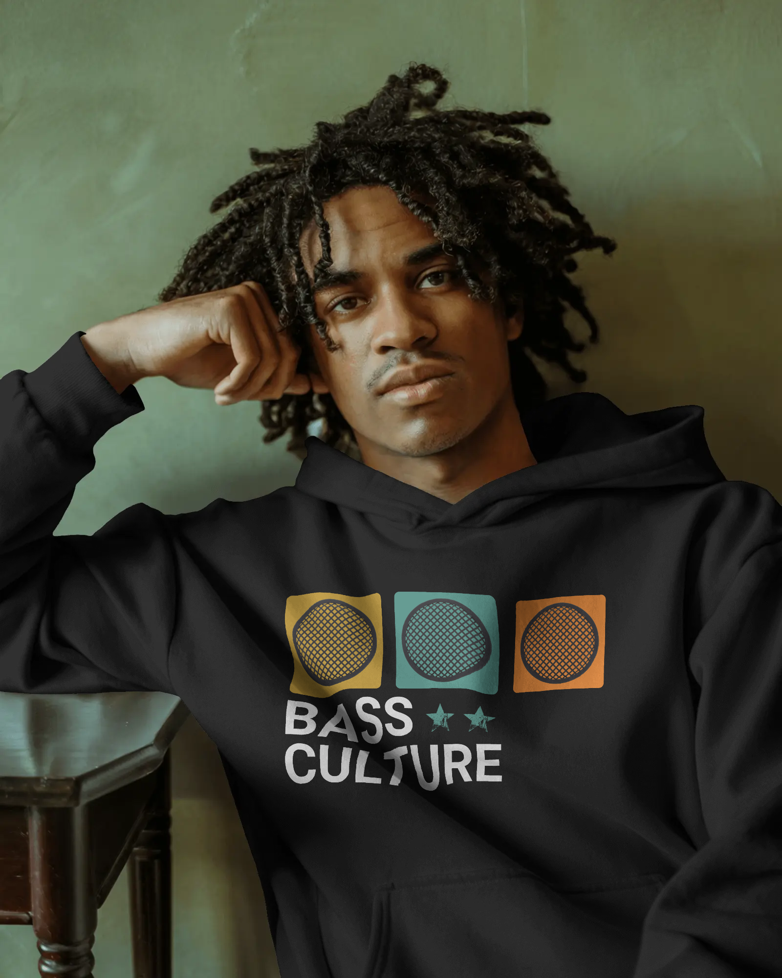 Bass Culture Hoodie Black