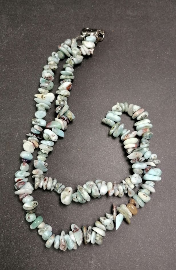 Larimar Chip Halsband