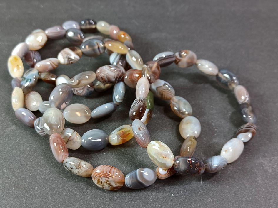 Botswana Bandagat Armband med 13mm Pärlor - 2