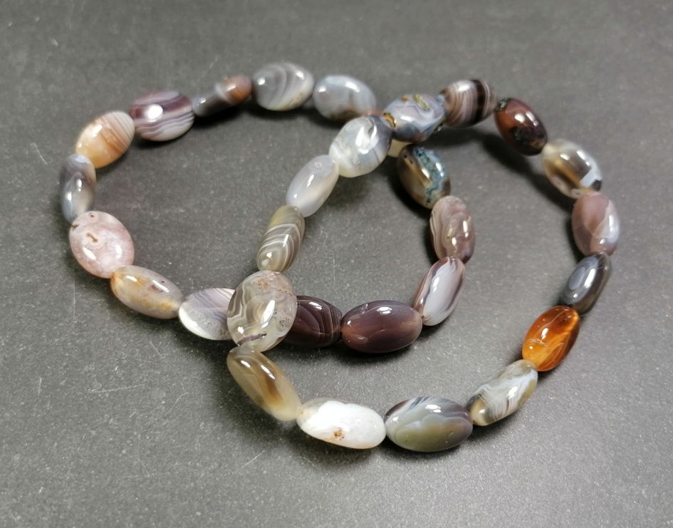 Botswana Bandagat Armband med 13mm Pärlor