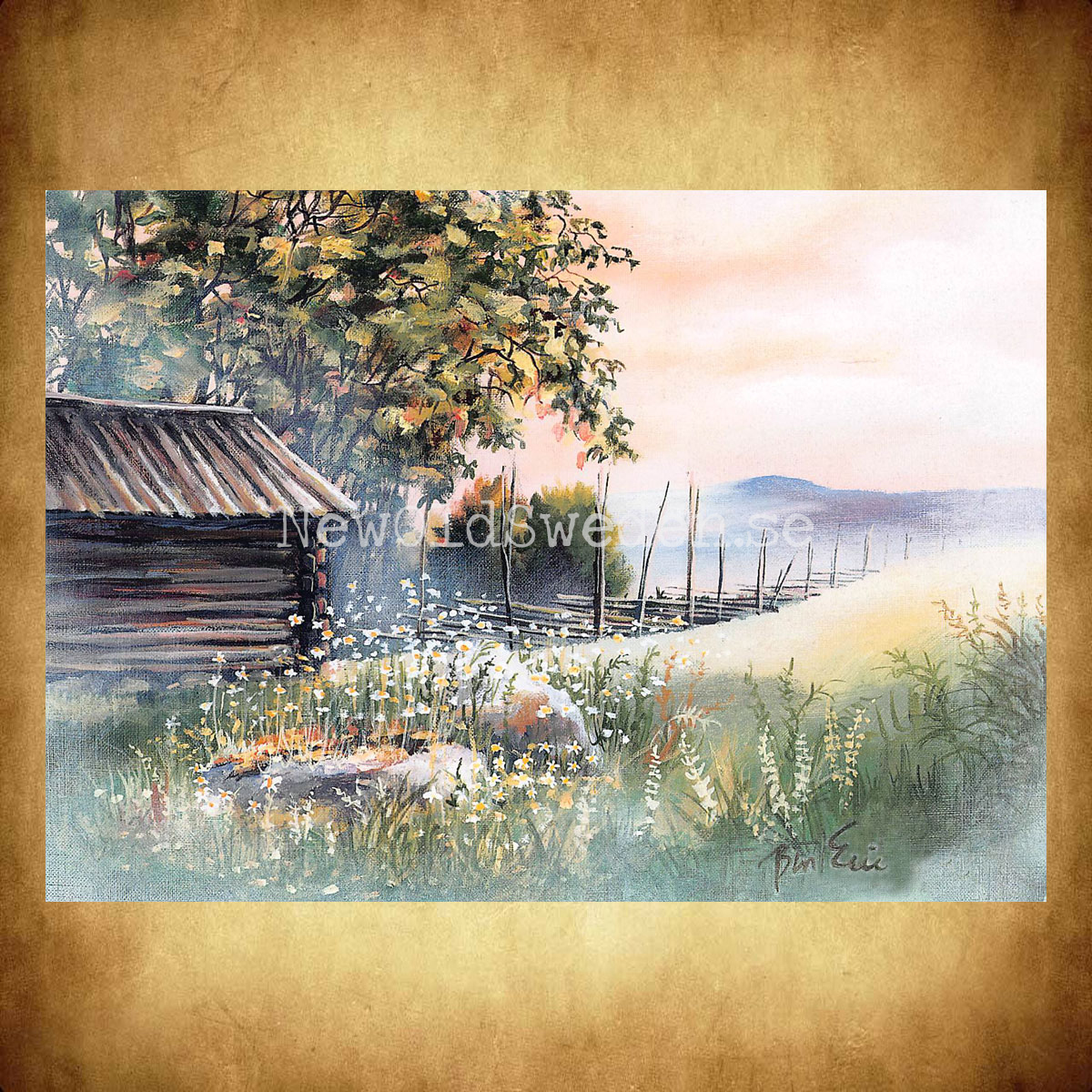 MORGONDIS - Bror-Eric Bergqvist Bästa 23 av 23 - Vykort A5 - 2
