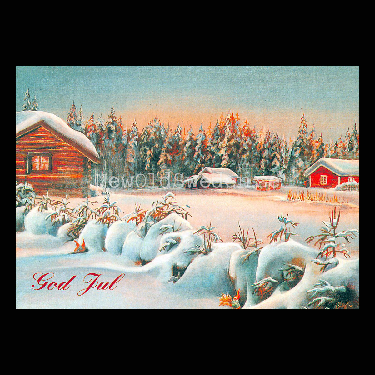 God Jul - Bror-Eric Bergqvist Bästa 3 av 23 - Vykort A5