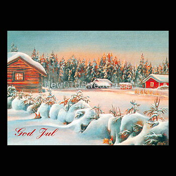 God Jul - Bror-Eric Bergqvist Bästa 3 av 23 - Vykort A5