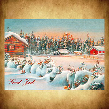 God Jul - Bror-Eric Bergqvist Bästa 3 av 23 - Vykort A5