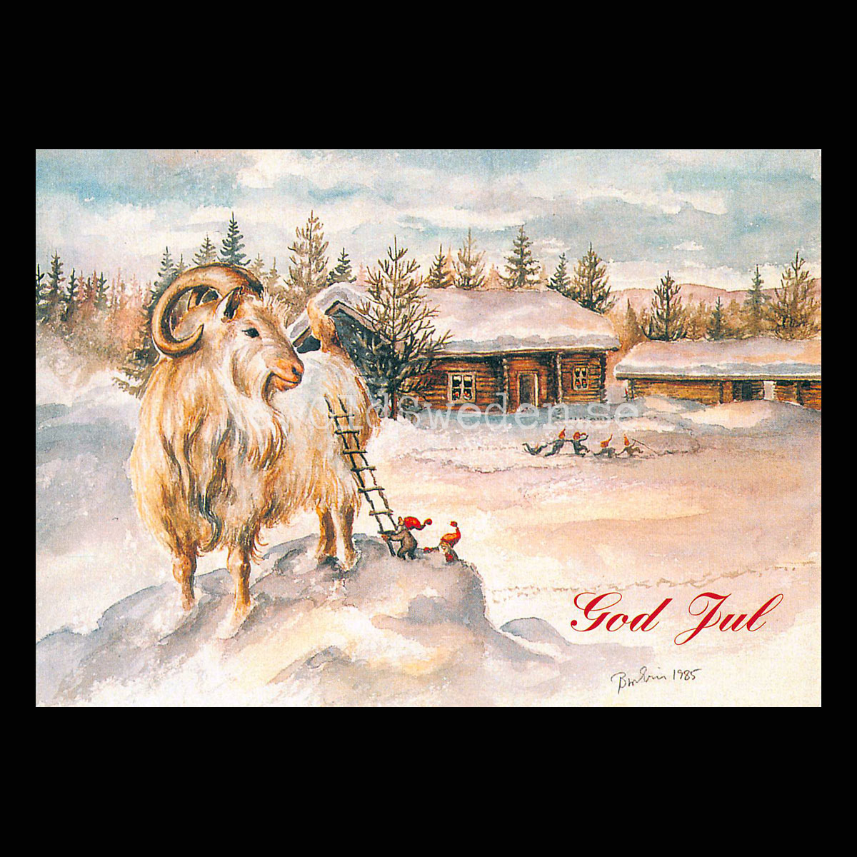 God Jul - Bror-Eric Bergqvist Bästa 4 av 23 - Vykort A5