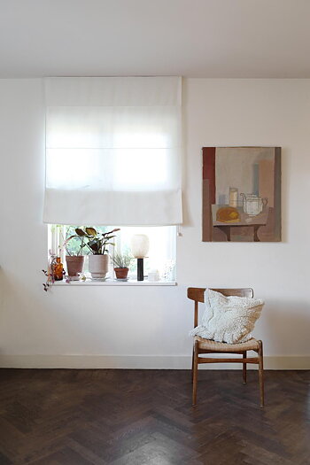 Hissgardin Studio Vit 220 cm hög