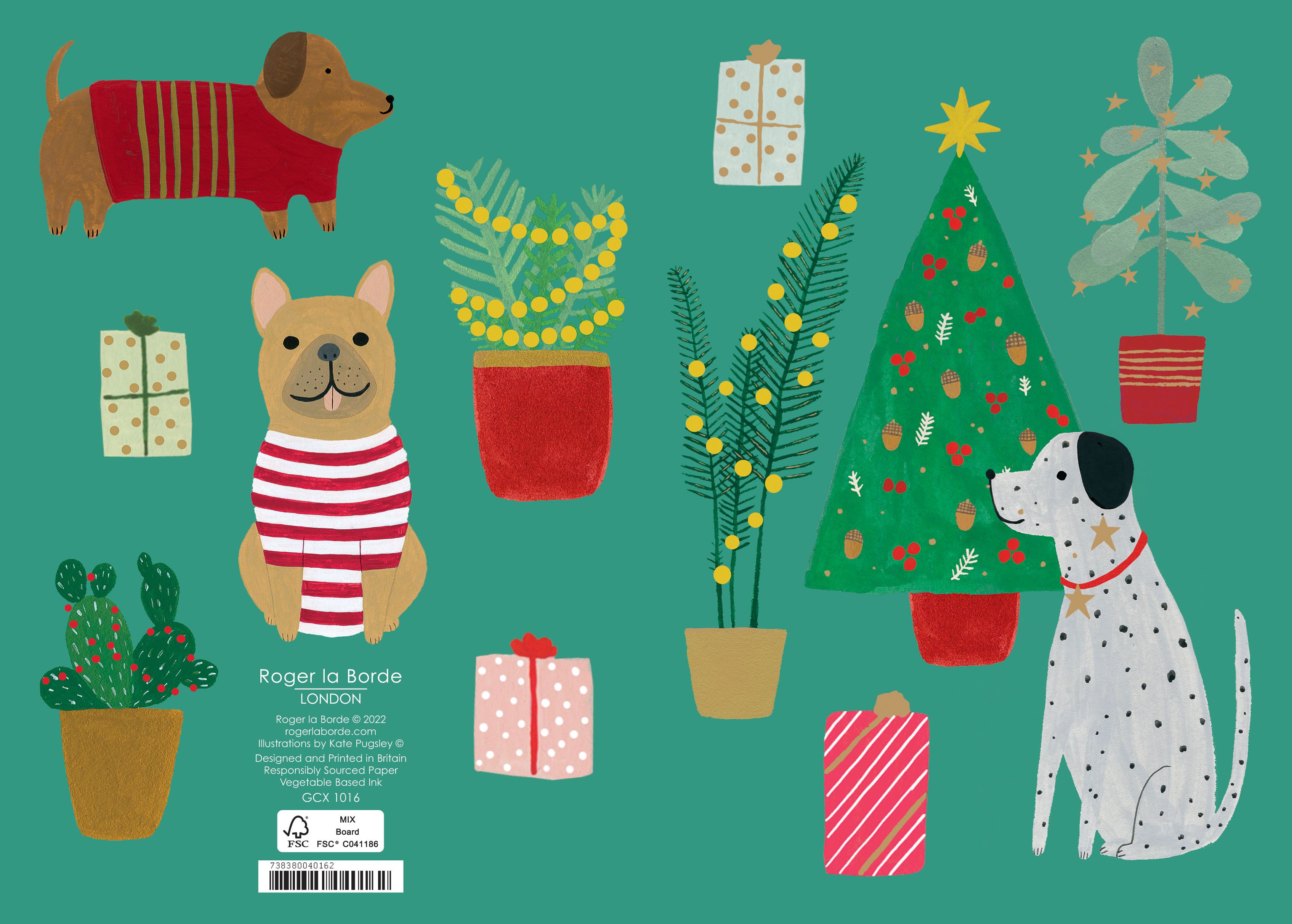 Chou Chou Chien Standard Christmas Card single - 3
