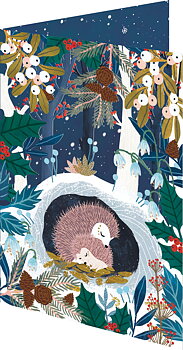 Wild Wood Hideaway Lasercut Christmas Card single