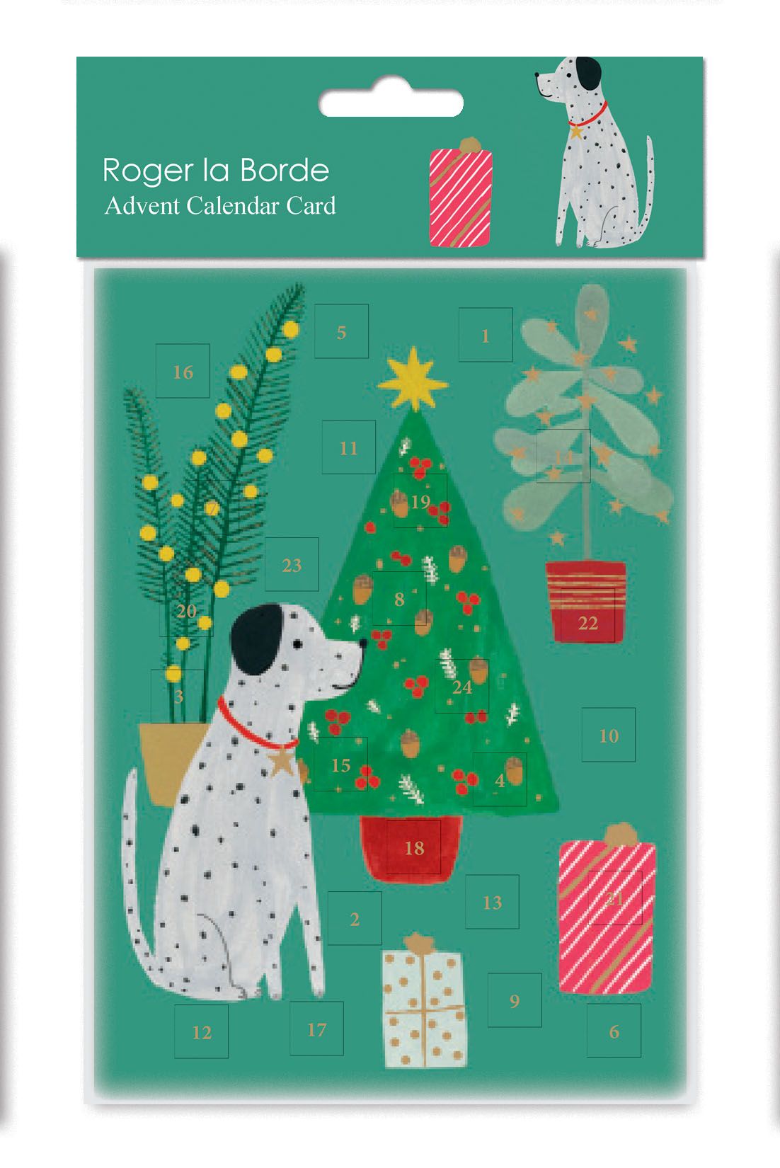 Chou Chou Chien Advent Calendar Greeting Card