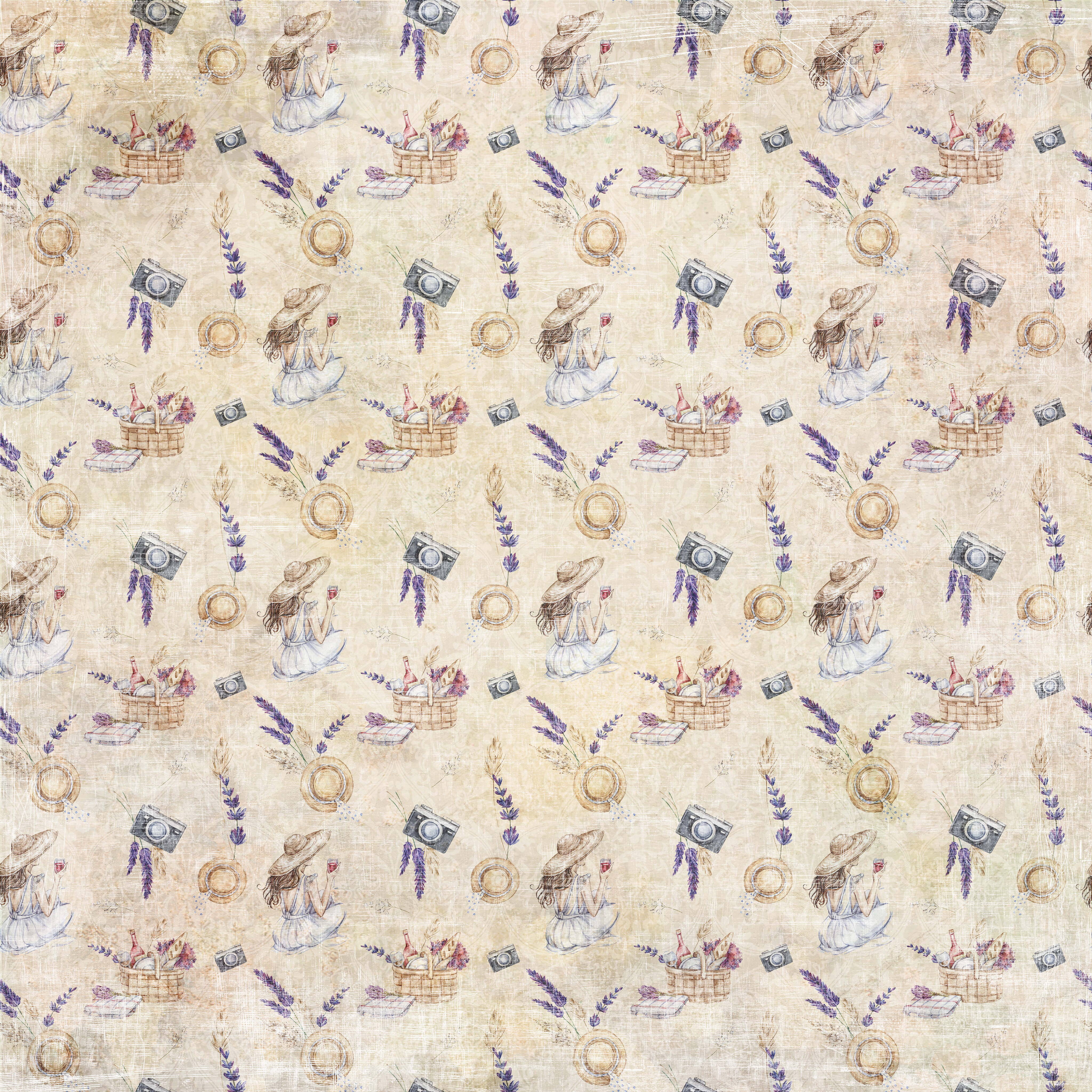 Reprint Spring in Tuscany collektion - Lazy Day