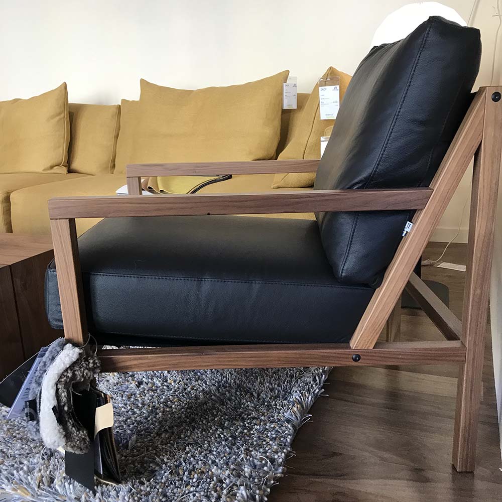 Seventy Five Wood Fåtölj - Designfynd/Skyltex* - Valnöt /Läder Challanger - Ihreborn - 5