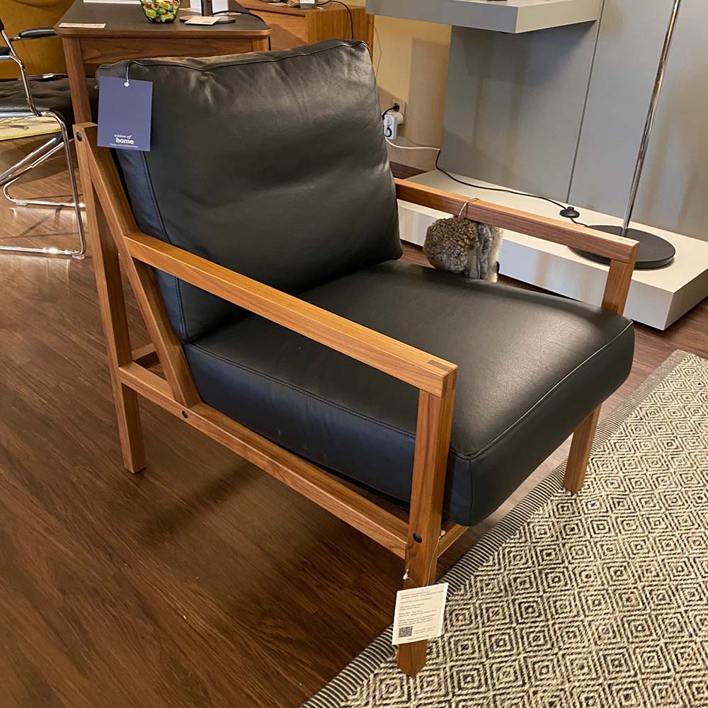 Seventy Five Wood Fåtölj - Designfynd/Skyltex* - Valnöt /Läder Challanger - Ihreborn