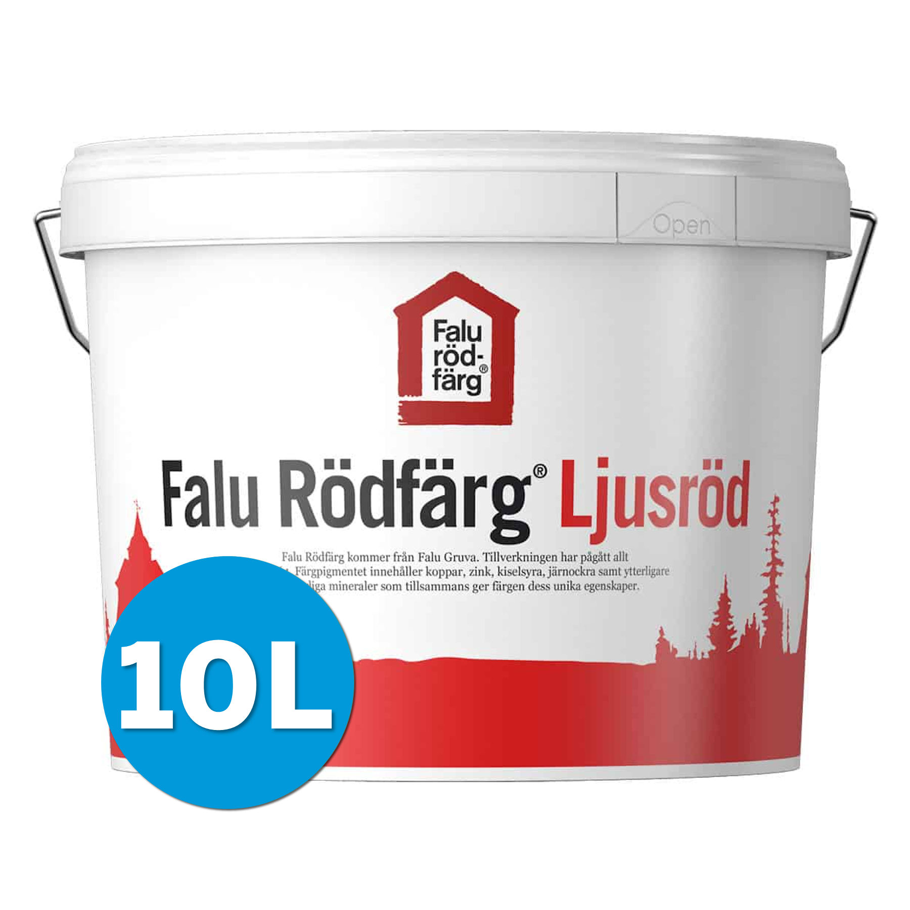 Falu Rödfärg Original Ljusröd 10L