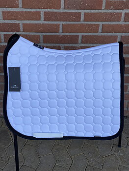 Equiline Octagon 2 flätor + kantband vitt m svart