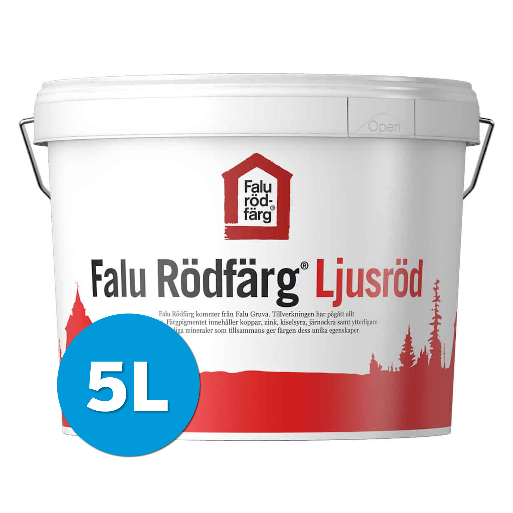 Falu Rödfärg Original Ljusröd 5L