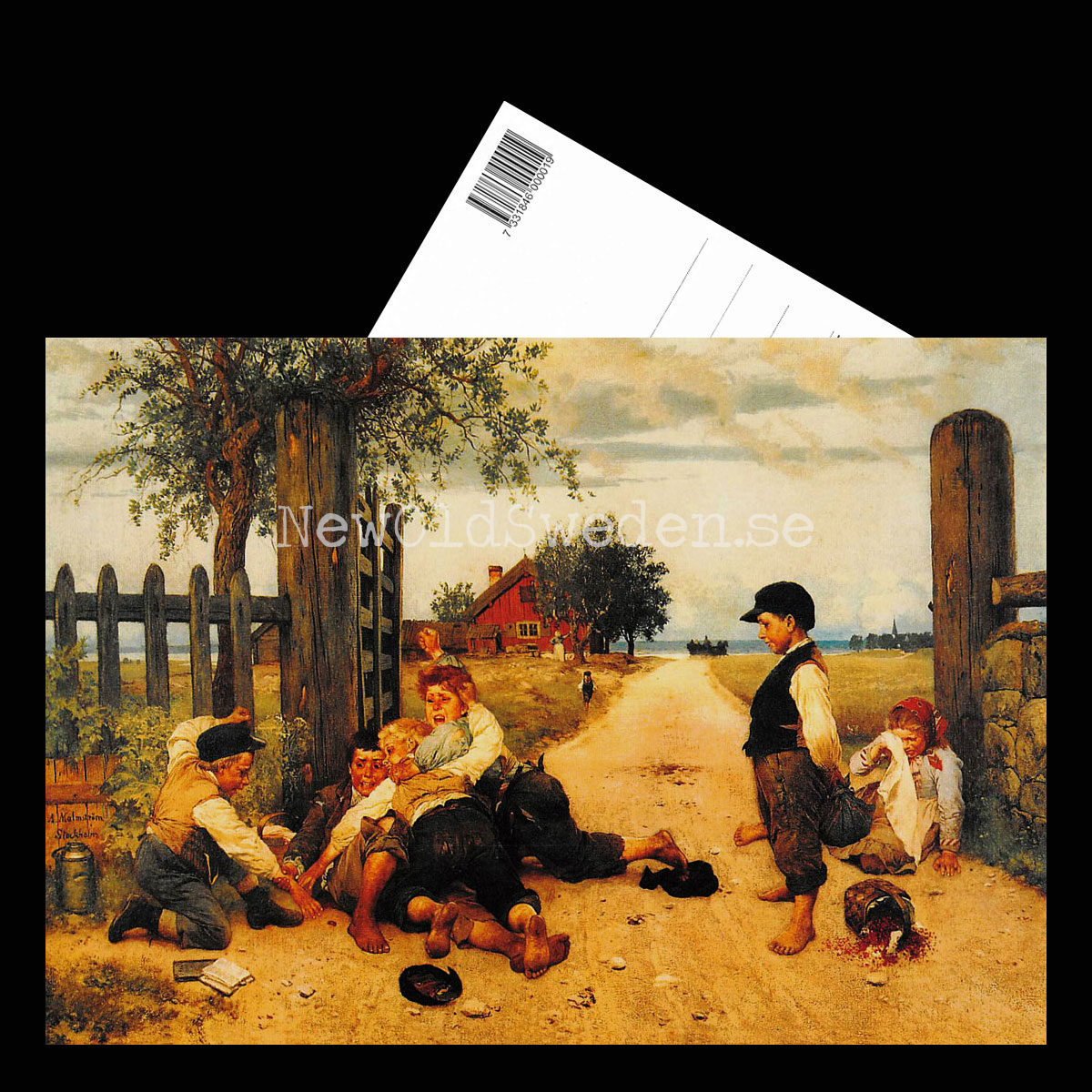 Grindslanten - August Malmström - Vykort A5 - 3