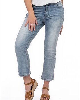 APRIL BOOT CUT JEANS LIGHT BLUE DENIM
