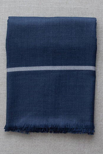 Sjalpläd Classic XL Denimblå