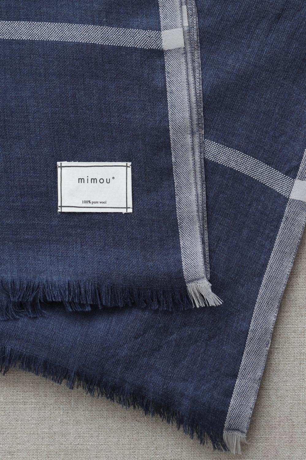 Sjalpläd Classic XL Denimblå - 3