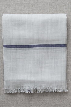 Sjalpläd Classic XL Fajansvit/Blå