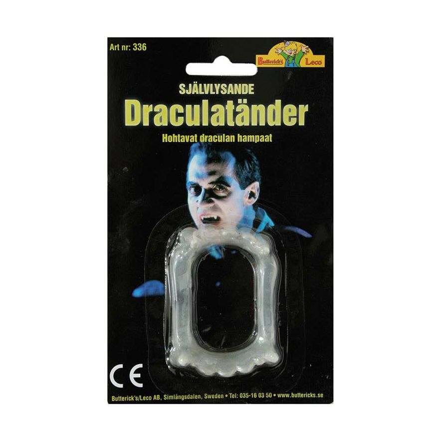 Buttericks Draculatänder självlysande