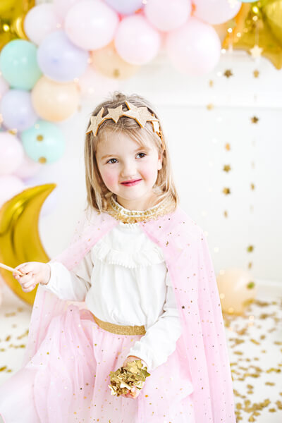Prinsesscape Rosa Guld - 3