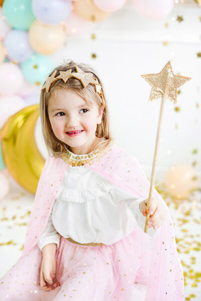 Prinsesscape Rosa Guld - 4