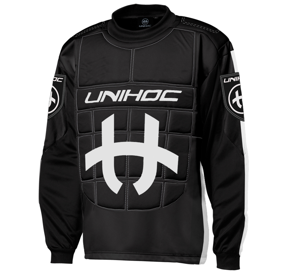 Unihoc Shield Goalie Jersey black/white