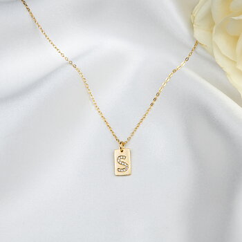 LOVE TAG NECKLACE -GOLD