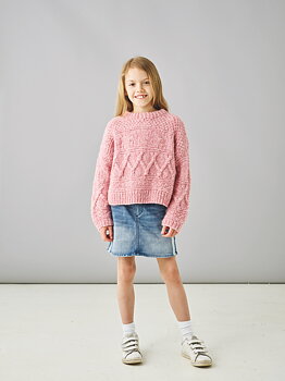 Oversize sweater med struktur - Alice by Permin