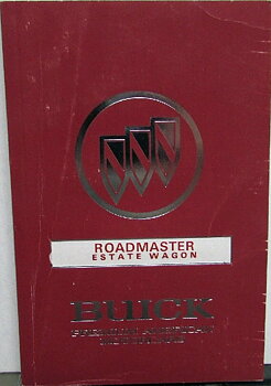 1991 Buick Roadmaster Estate Wagon Owners Manual