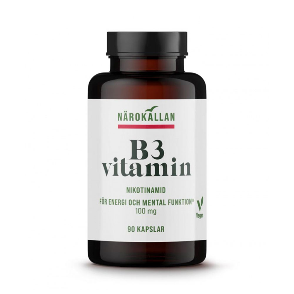 B3 Niacinamid 100 mg 90 Kap Närokällan