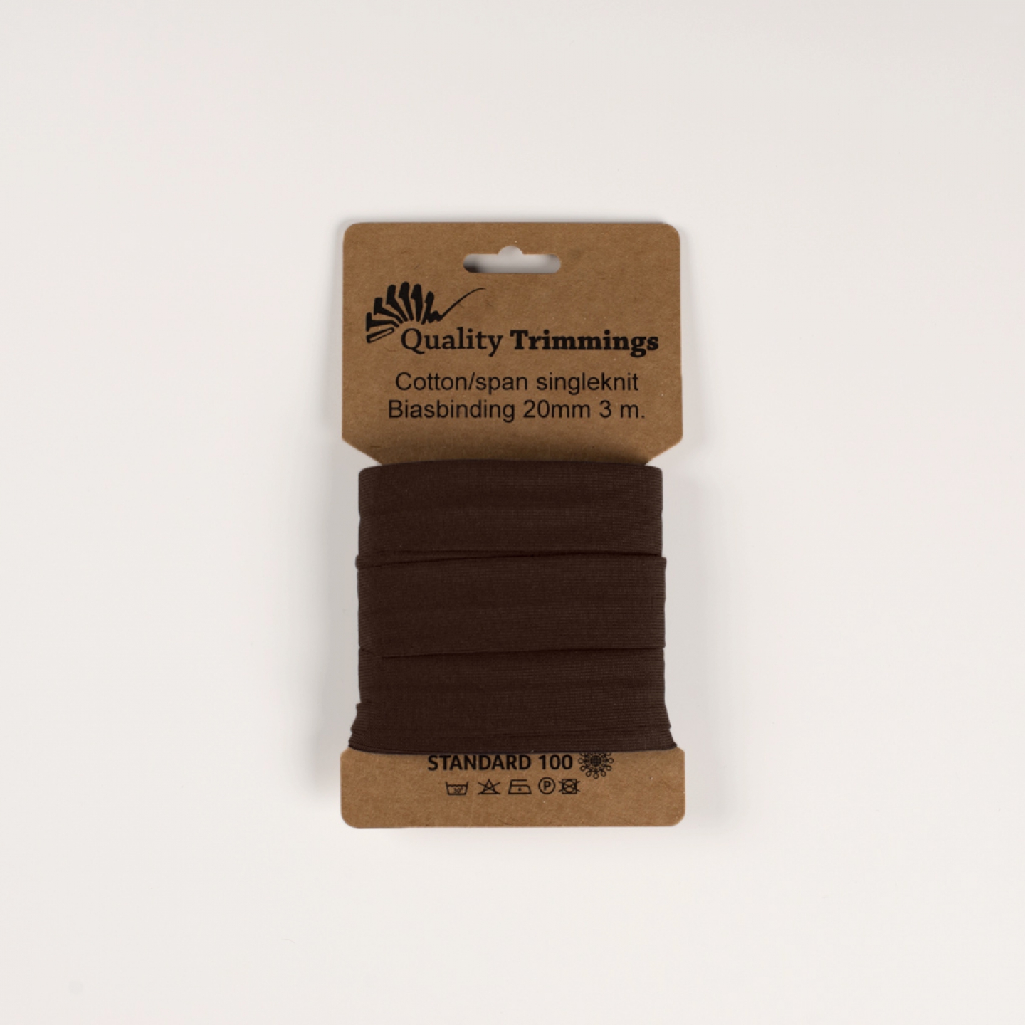 JERSEY SNEDSLÅ -  DARK BROWN