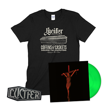 LUCIFER - LUCIFER IV, BUNDLE (GLOW IN THE DARK LP VINYL+T-SHIRT+PATCH)