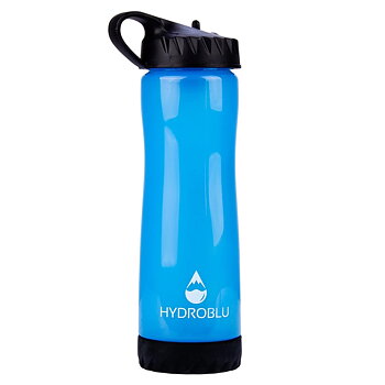HydroBlu Clear Flow Water Bottle and Filter Combo