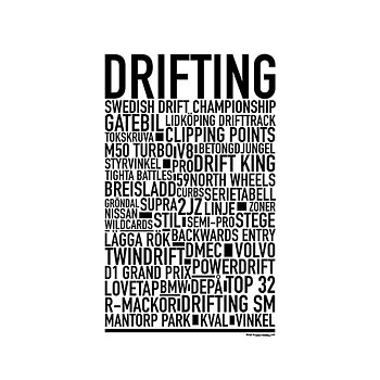 59 north wheels drifting poster