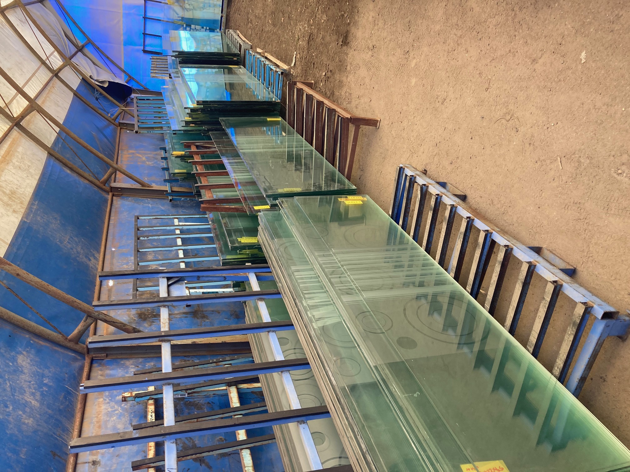 Glaspartier / Lamellglas 10mm - 6