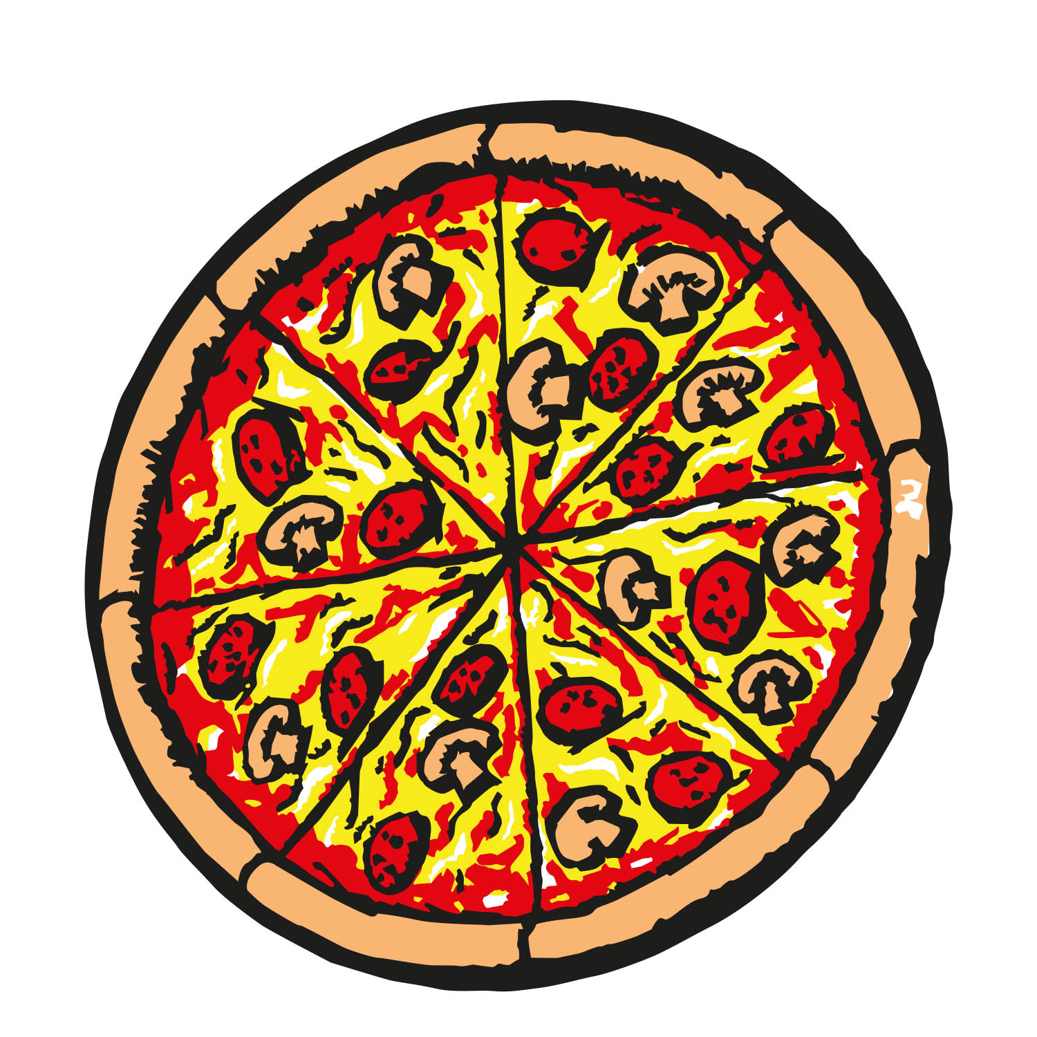 Teenage Mutant Ninja Turtles - Pizza Decal