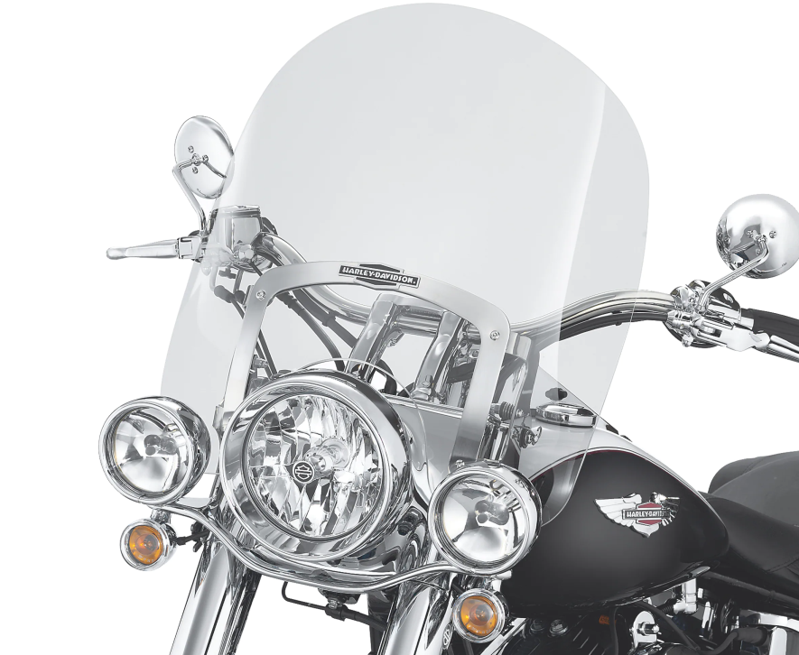 Windshield, FLST/N/F Detach. Std 18" Clear