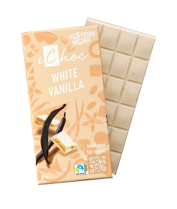 Rischoklad White Vanilla 80g, iChoc
