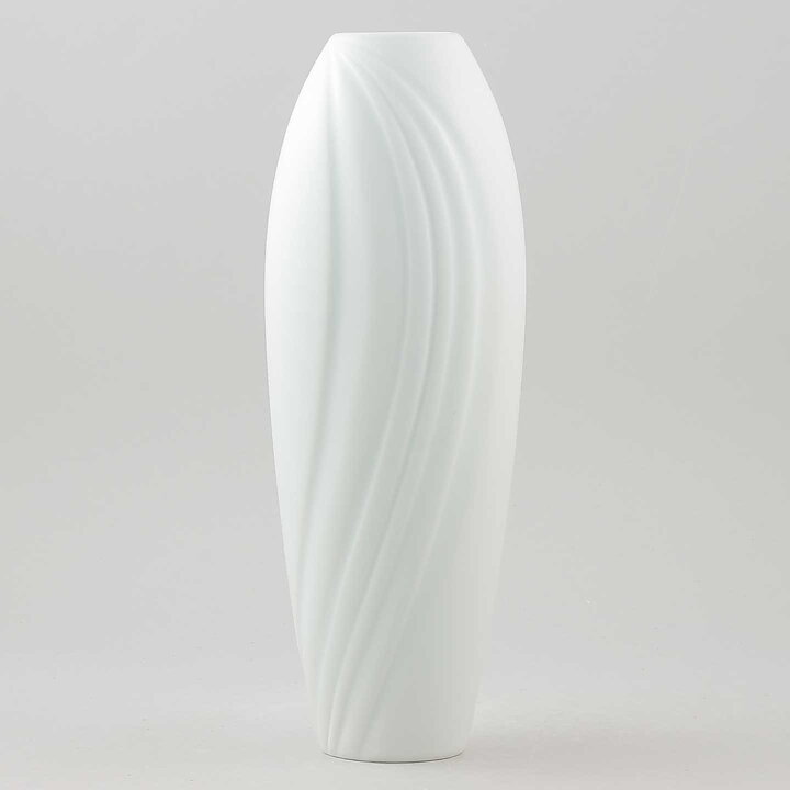 Helén Tapper (1980s) White Streamlined Vase 25 cm