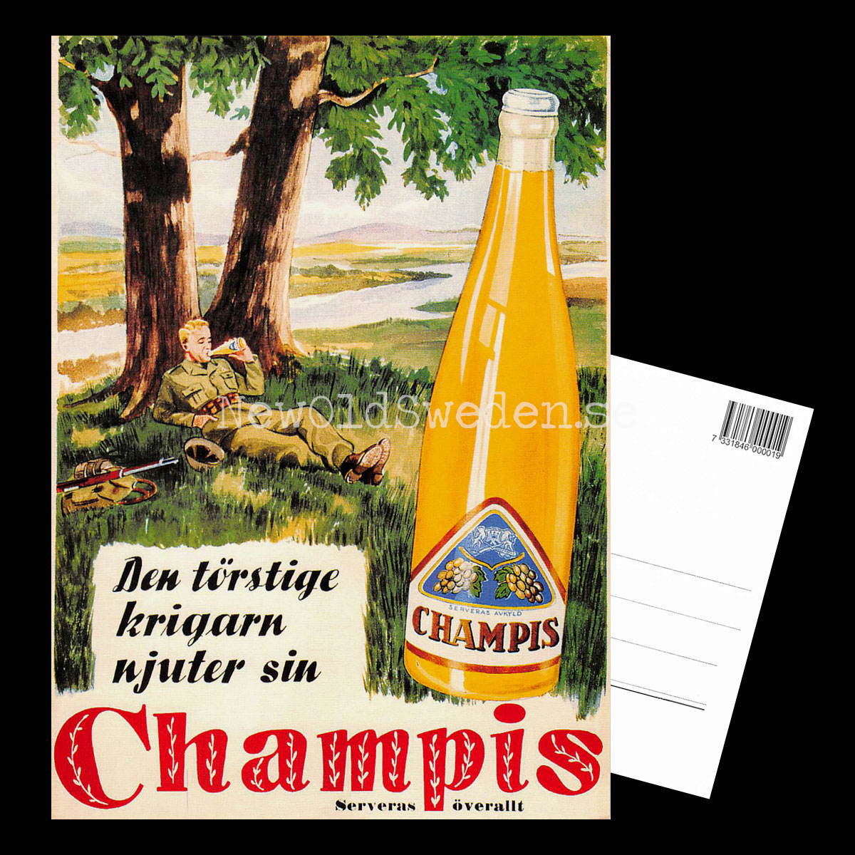 CHAMPIS Soldaten - Vykort A5 *** - 3