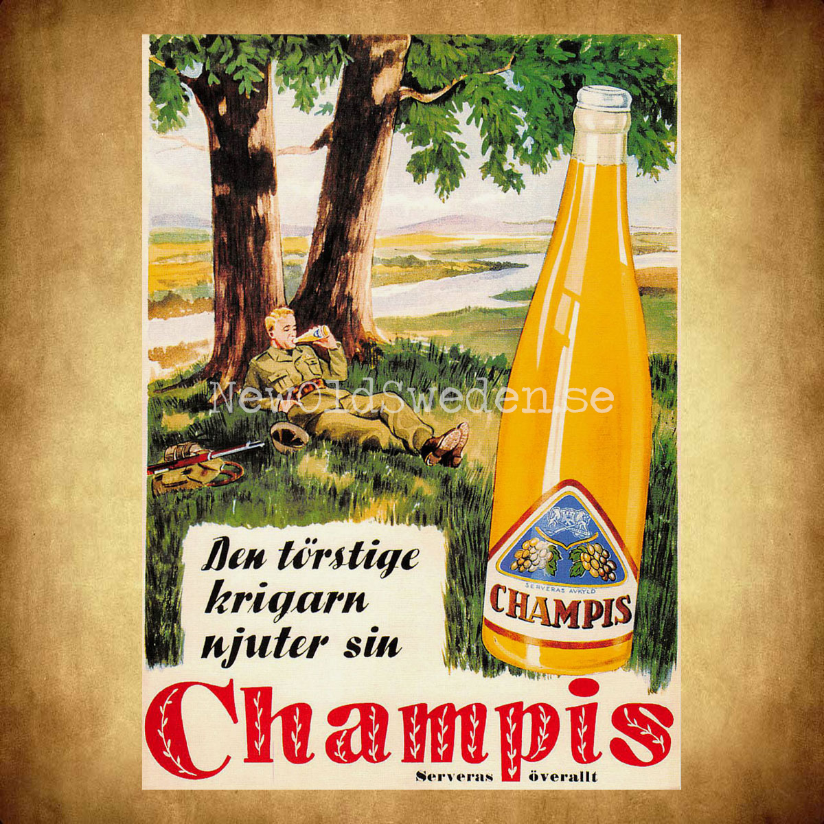 CHAMPIS Soldaten - Vykort A5 *** - 2