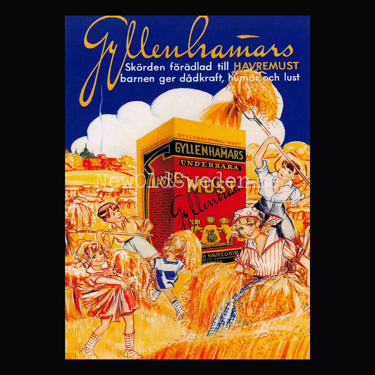 GYLLENHAMARS HAVRE-MUST Maj-Lindman-Jan - Vykort A5