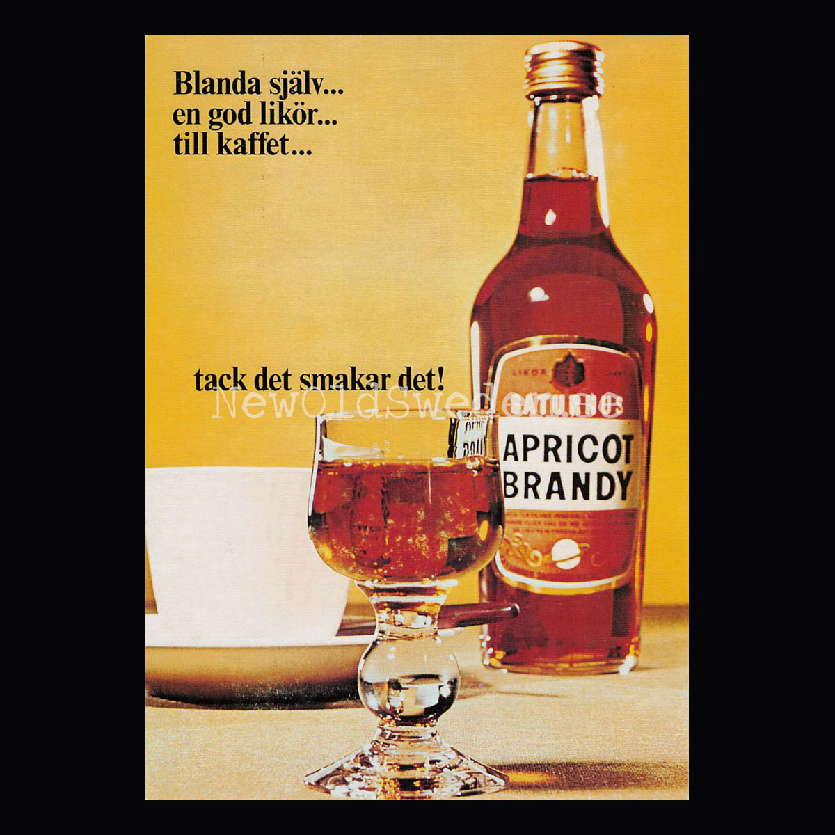 Saturnus Apricot Brandy - Vykort A5