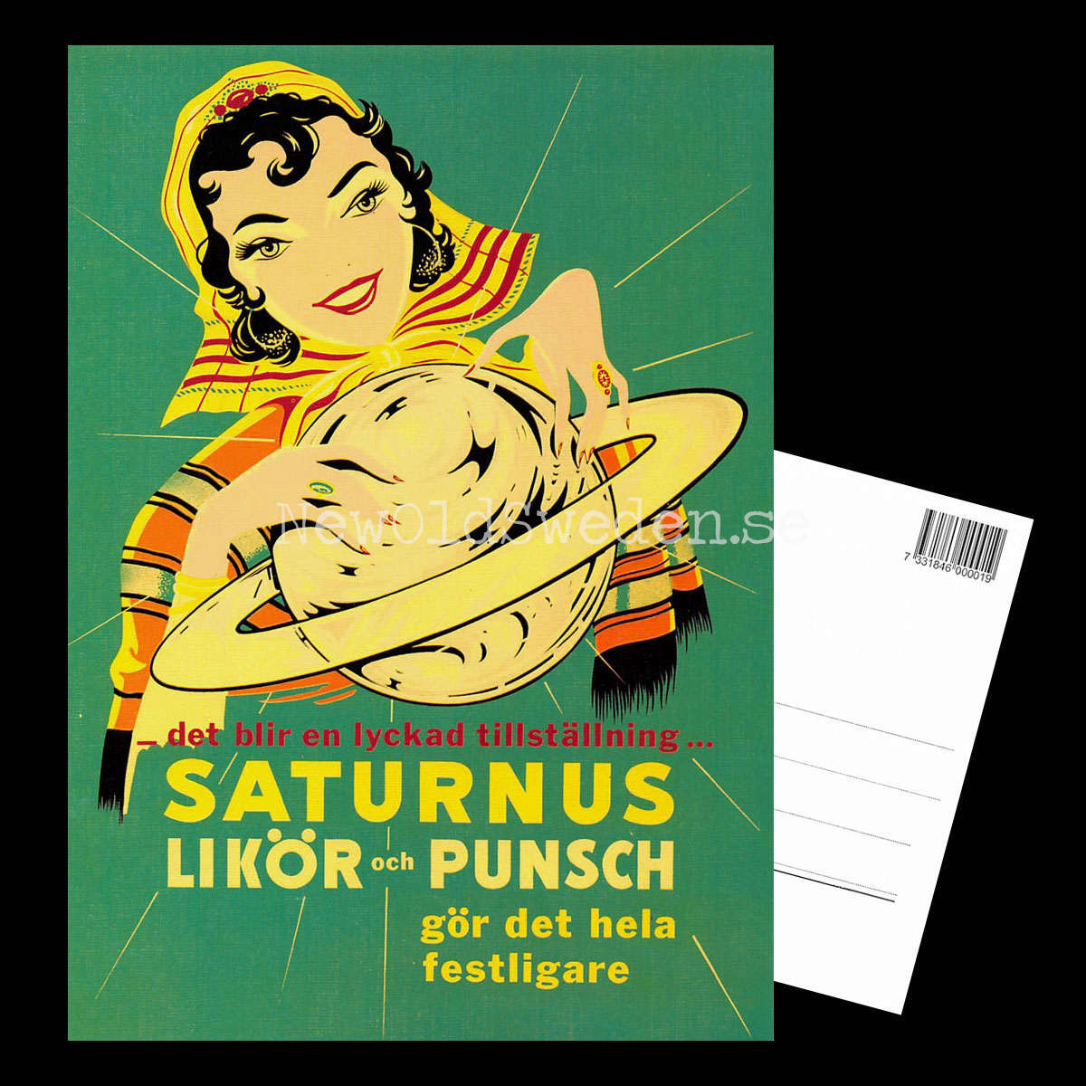 Saturnus Likör och Punsch - Vykort A5 - 3