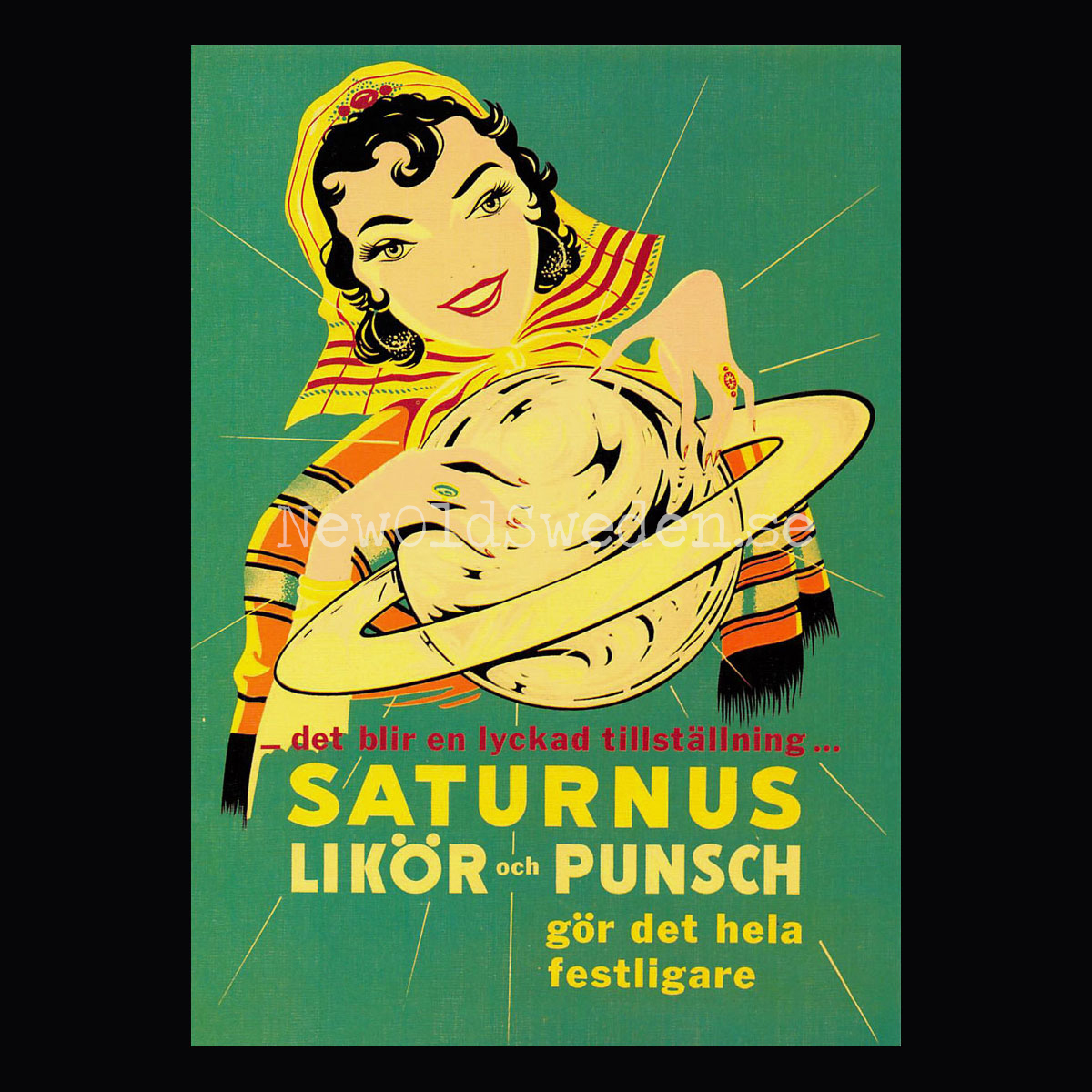 Saturnus Likör och Punsch - Vykort A5