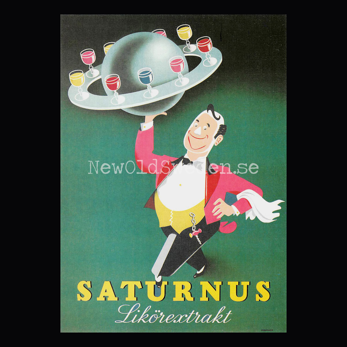 Saturnus Likörextrakt - Vykort A5