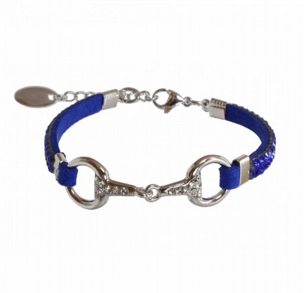 Armband Equinema silver blå